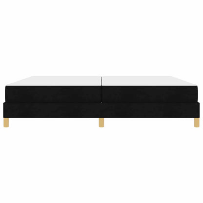 Boxspringbett mit Matratze Schwarz 200 x 200 cm Stoff