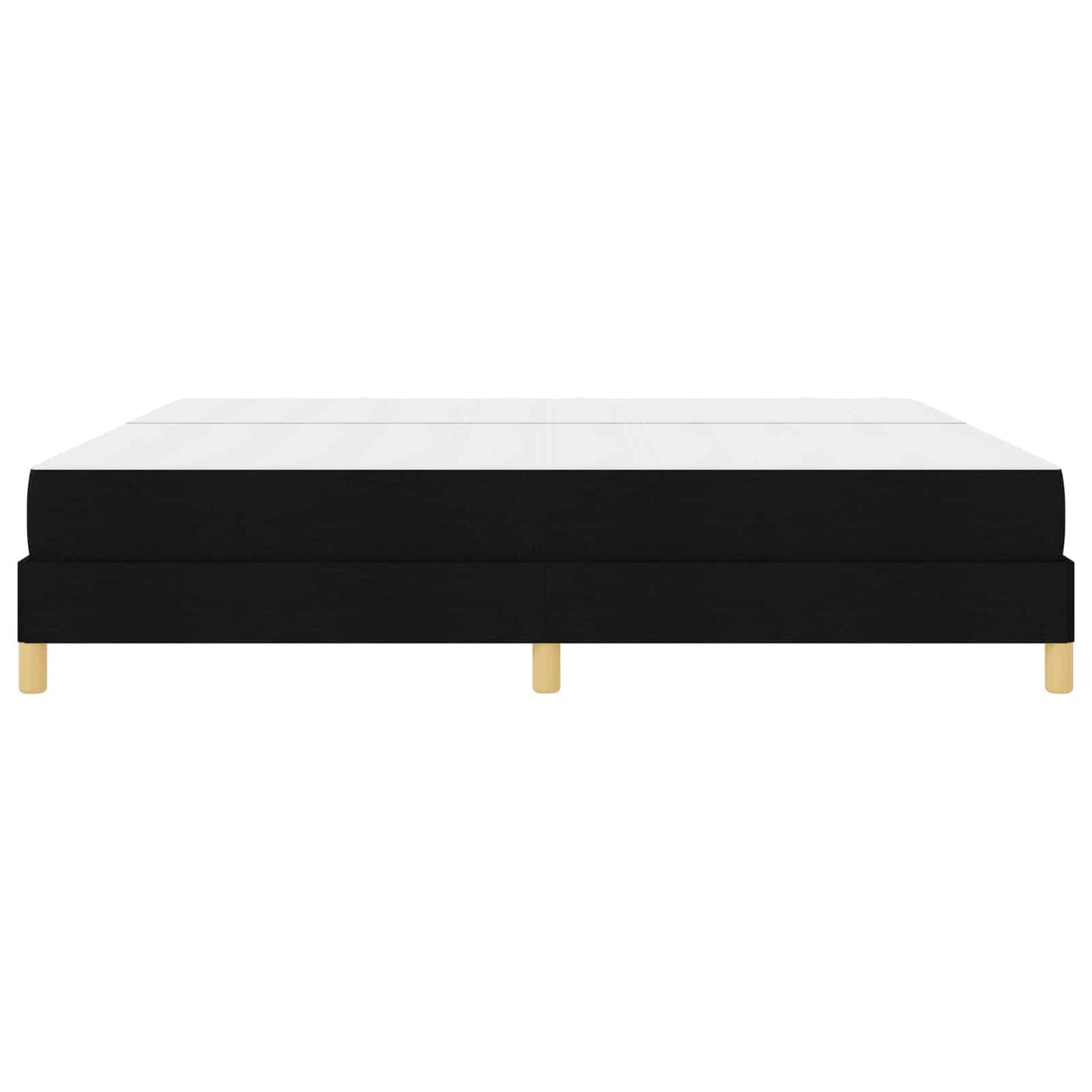 Boxspringbett mit Matratze Schwarz 200 x 200 cm Stoff