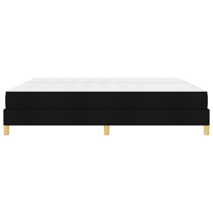 Boxspringbett mit Matratze Schwarz 200 x 200 cm Stoff