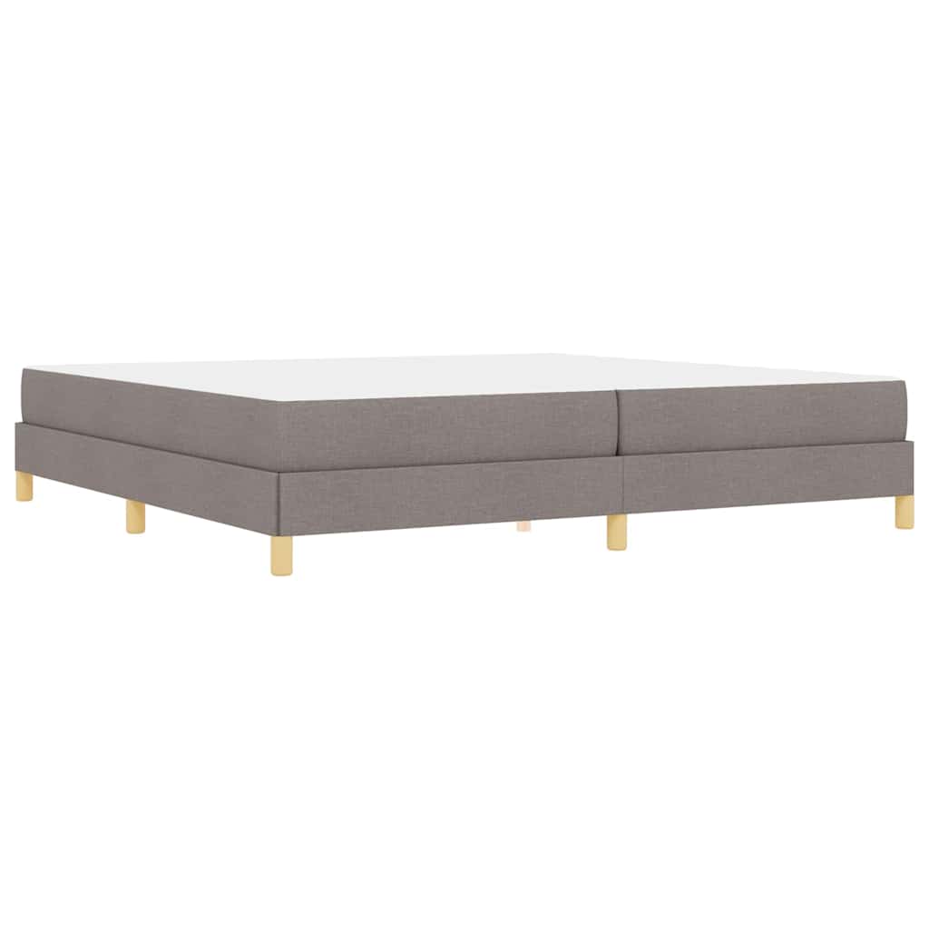 Boxspringbett Taupe und Braun 200 x 200 cm