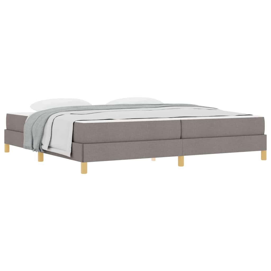 Boxspringbett Taupe und Braun 200 x 200 cm