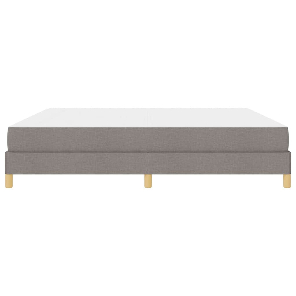 Boxspringbett Taupe und Braun 200 x 200 cm
