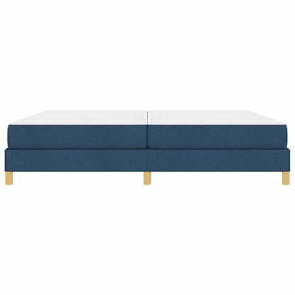 Boxspringbett mit Matratze Blau 200 x 200 cm Stoff