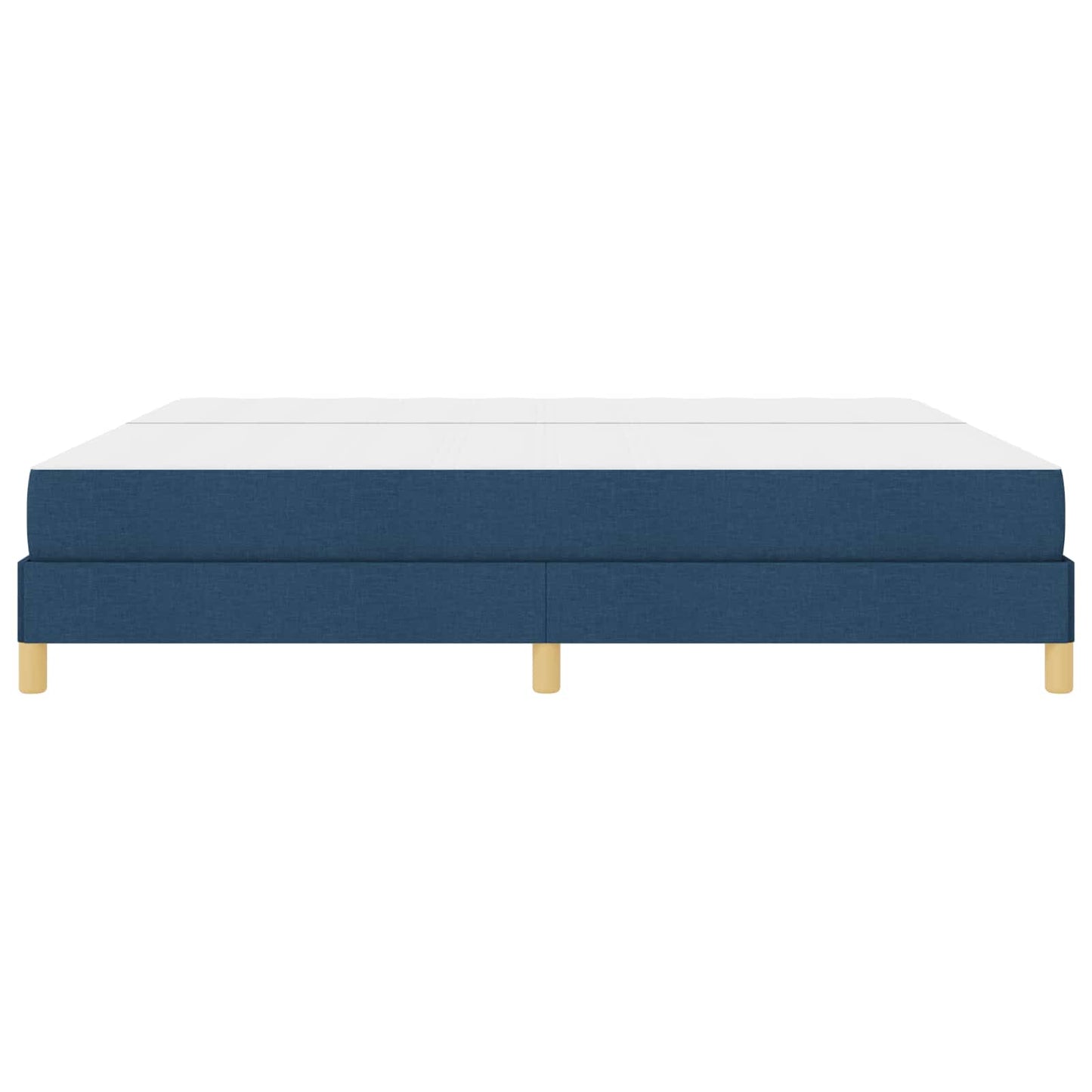 Boxspringbett mit Matratze Blau 200 x 200 cm Stoff
