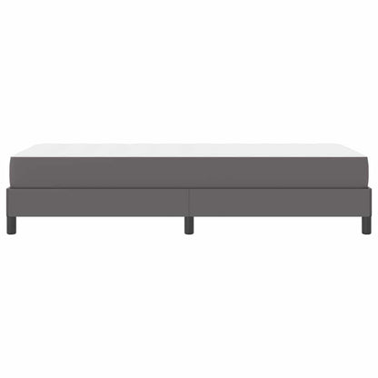 Bettrahmen mit Matratze Grau 100 x 200 cm Stoff