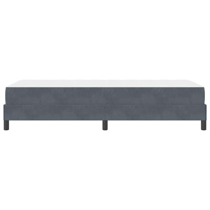 Boxspringbett mit Matratze Dunkelgrau 80 x 200 cm Stoff
