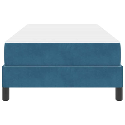 Boxspringbett mit Matratze Dunkelblau 80 x 200 cm Stoff