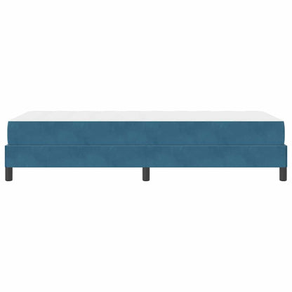 Boxspringbett mit Matratze Dunkelblau 80 x 200 cm Stoff