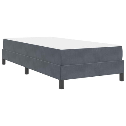 Boxspringbett mit Matratze Dunkelgrau 90 x 190 cm Stoff