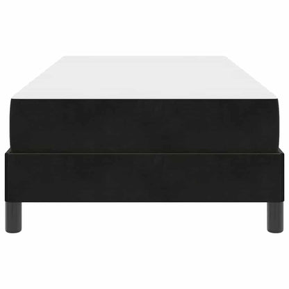 Boxspringbett mit Matratze Schwarz 90 x 190 cm Stoff