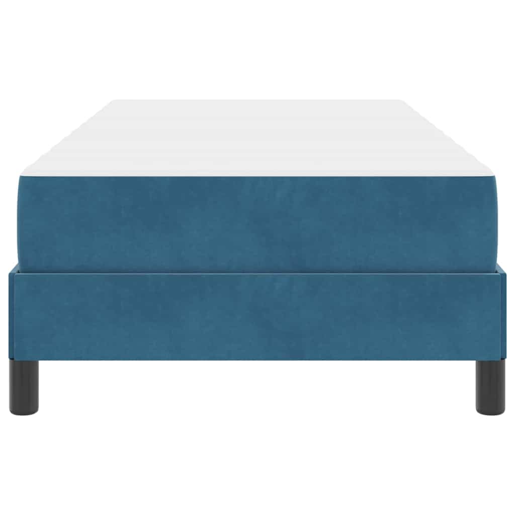 Boxspringbett mit Matratze Dunkelblau 90 x 190 cm Stoff
