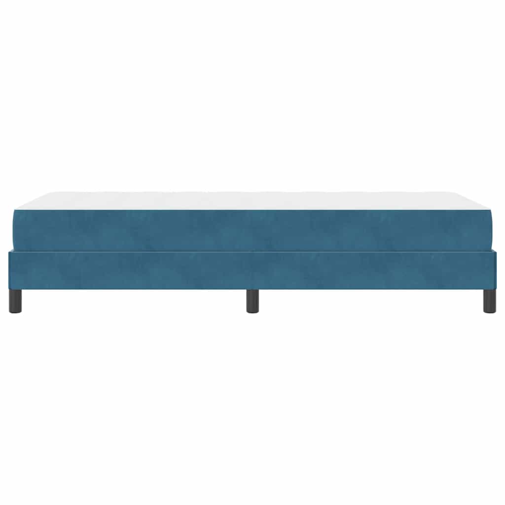 Boxspringbett mit Matratze Dunkelblau 90 x 190 cm Stoff