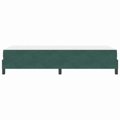 Boxspringbett mit Matratze Dunkelgrün 90 x 200 cm Stoff