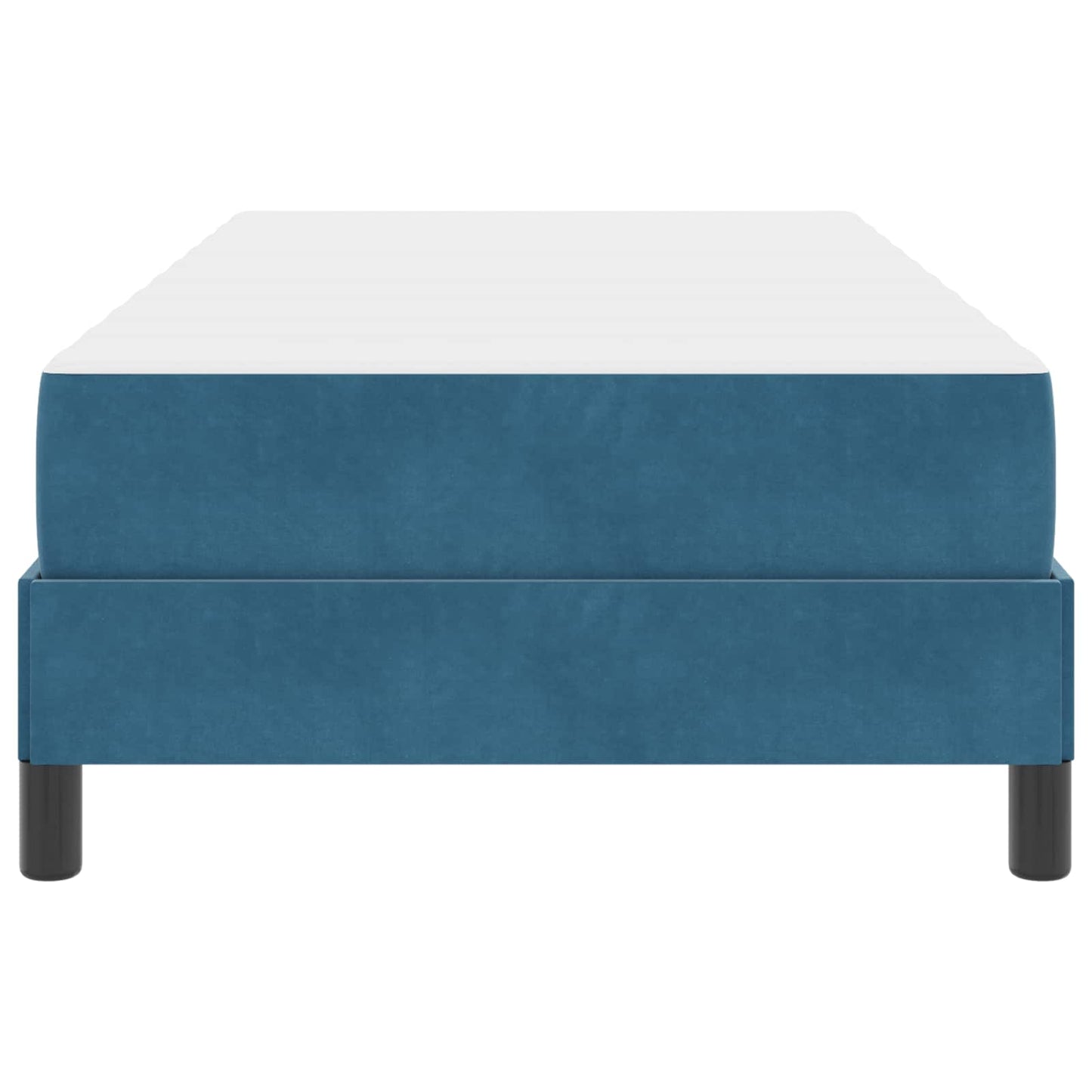 Boxspringbett mit Matratze Dunkelblau 90 x 200 cm Stoff