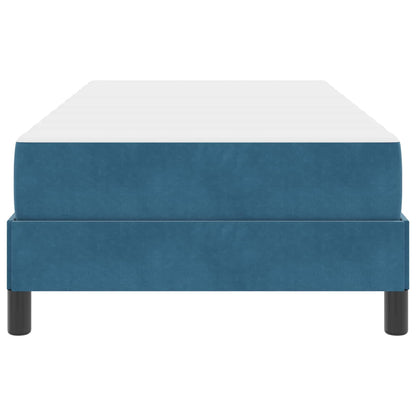 Boxspringbett mit Matratze Dunkelblau 90 x 200 cm Stoff