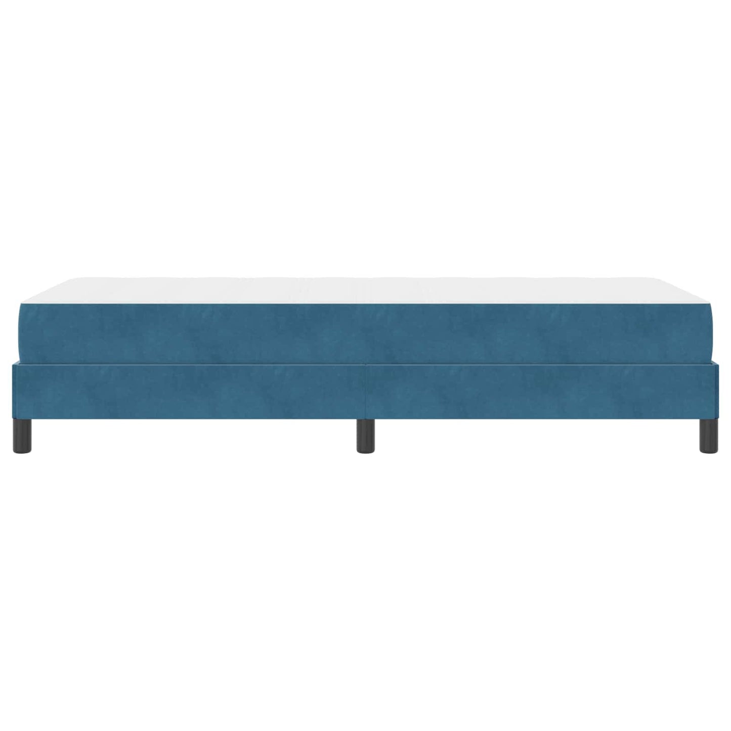 Boxspringbett mit Matratze Dunkelblau 90 x 200 cm Stoff