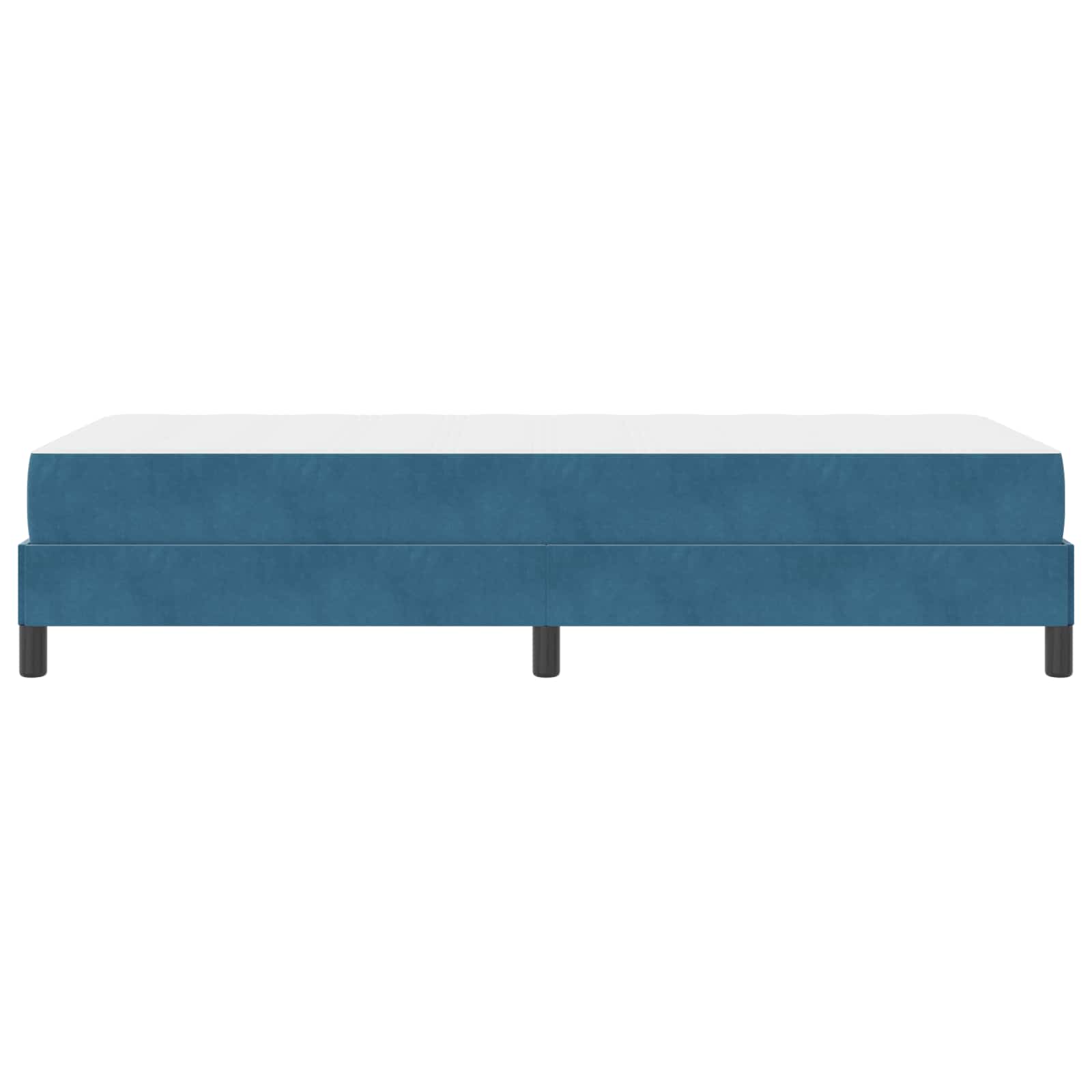 Boxspringbett mit Matratze Dunkelblau 90 x 200 cm Stoff