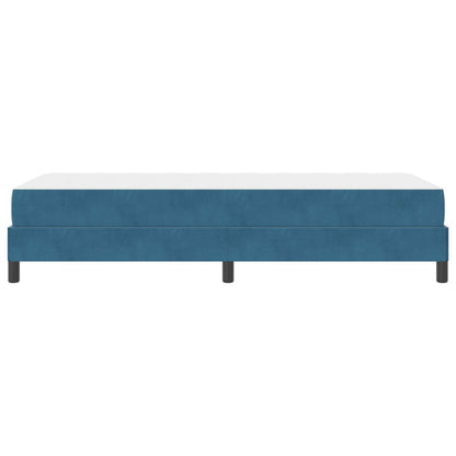 Boxspringbett mit Matratze Dunkelblau 90 x 200 cm Stoff