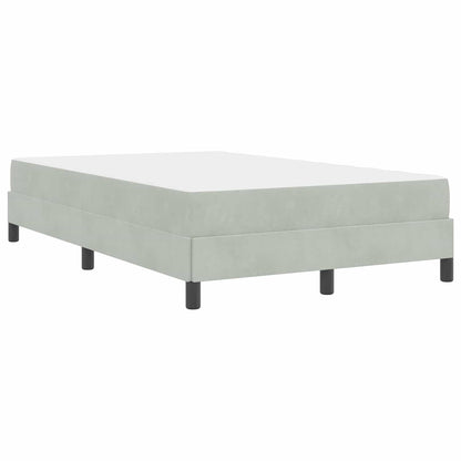 Boxspringbett mit Matratze Hellgrau 120 x 190 cm Stoff