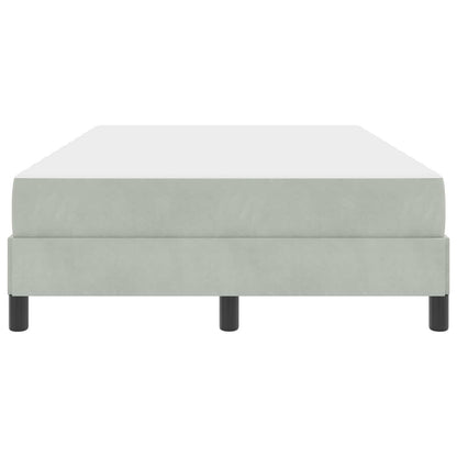 Boxspringbett mit Matratze Hellgrau 120 x 190 cm Stoff