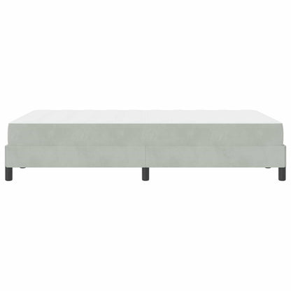 Boxspringbett mit Matratze Hellgrau 120 x 190 cm Stoff