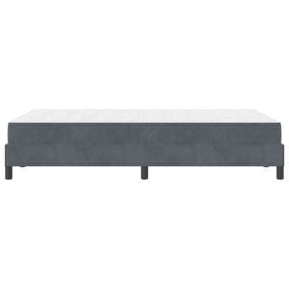 Boxspringbett mit Matratze Dunkelgrau 120 x 190 cm Stoff