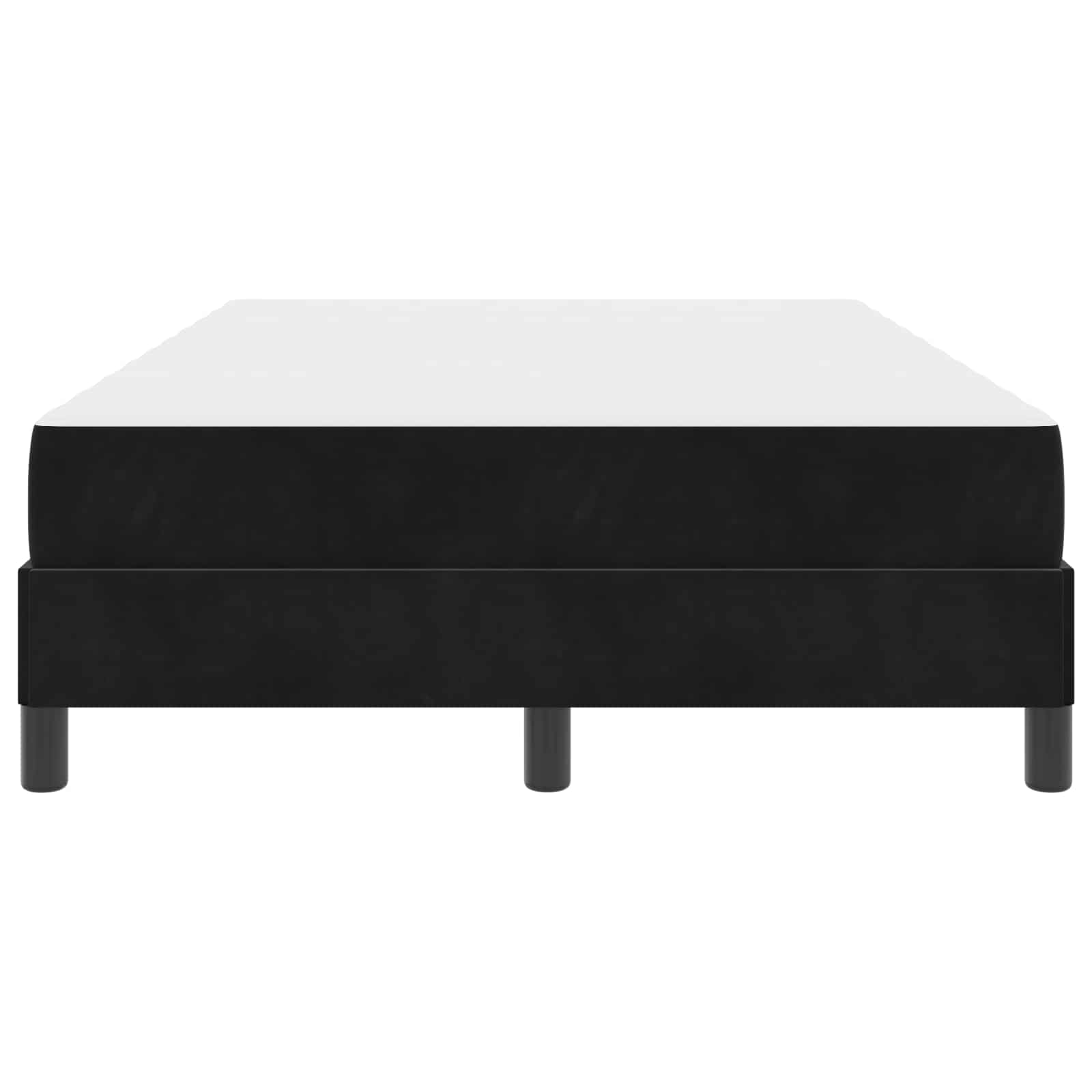 Boxspringbett mit Matratze Schwarz 120 x 190 cm Stoff