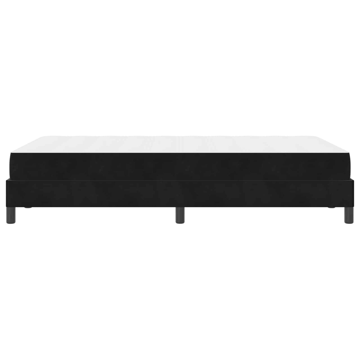 Boxspringbett mit Matratze Schwarz 120 x 190 cm Stoff