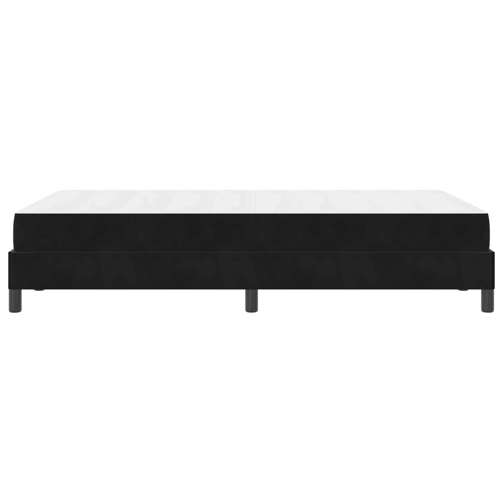 Boxspringbett mit Matratze Schwarz 120 x 190 cm Stoff