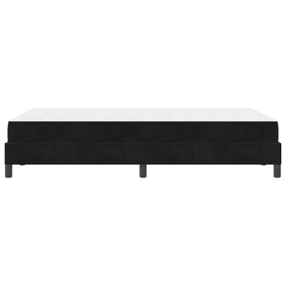 Boxspringbett mit Matratze Schwarz 120 x 190 cm Stoff
