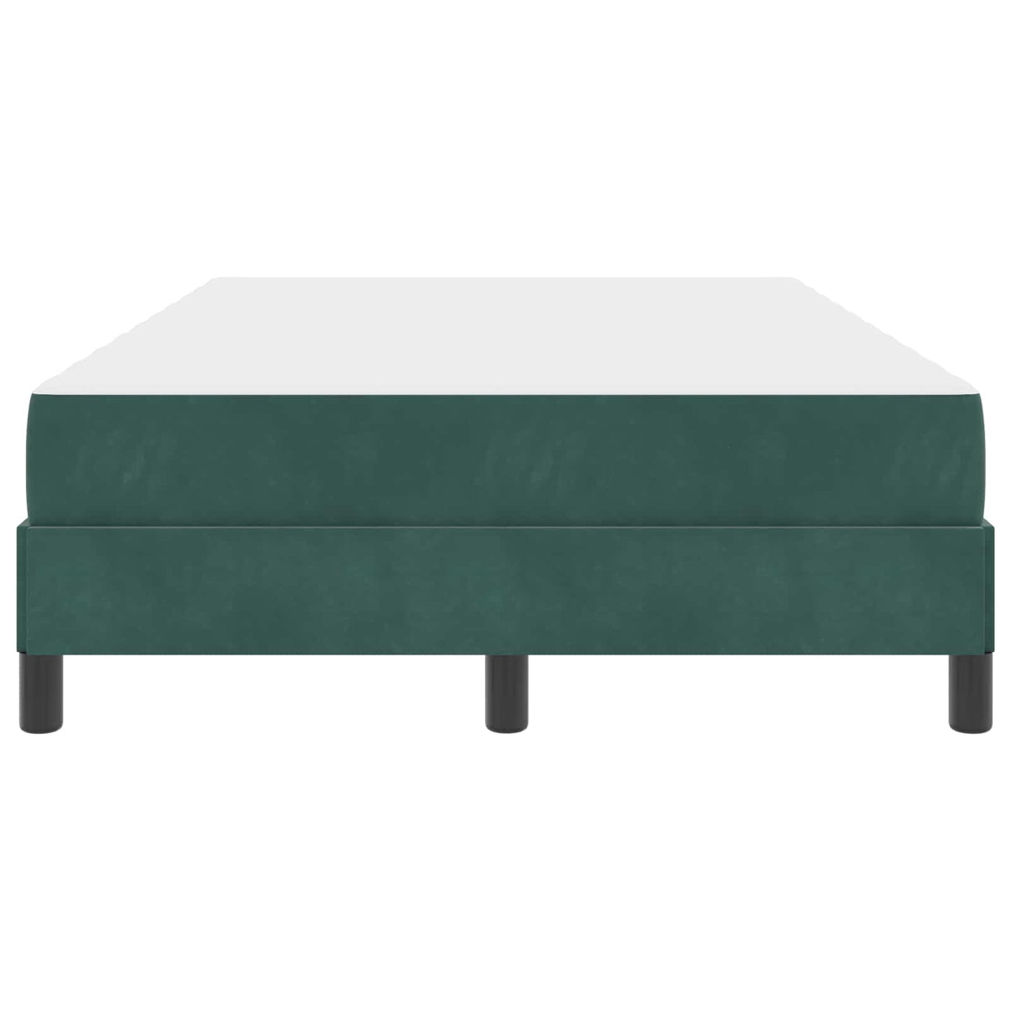 Boxspringbett mit Matratze Dunkelgrün 120 x 190 cm Stoff