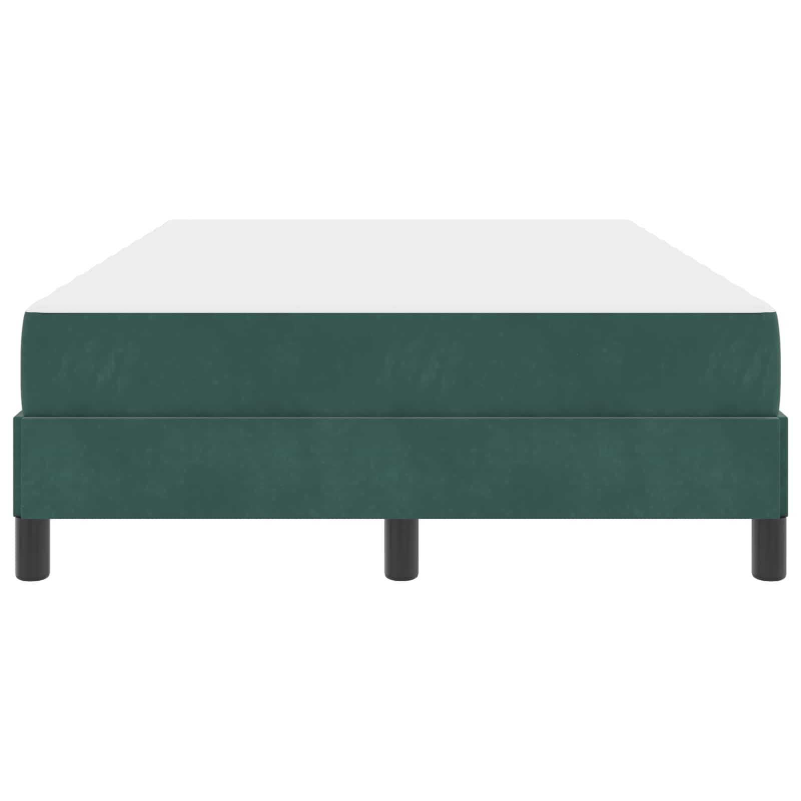 Boxspringbett mit Matratze Dunkelgrün 120 x 190 cm Stoff