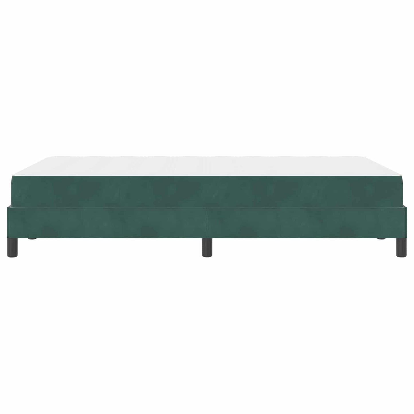 Boxspringbett mit Matratze Dunkelgrün 120 x 190 cm Stoff