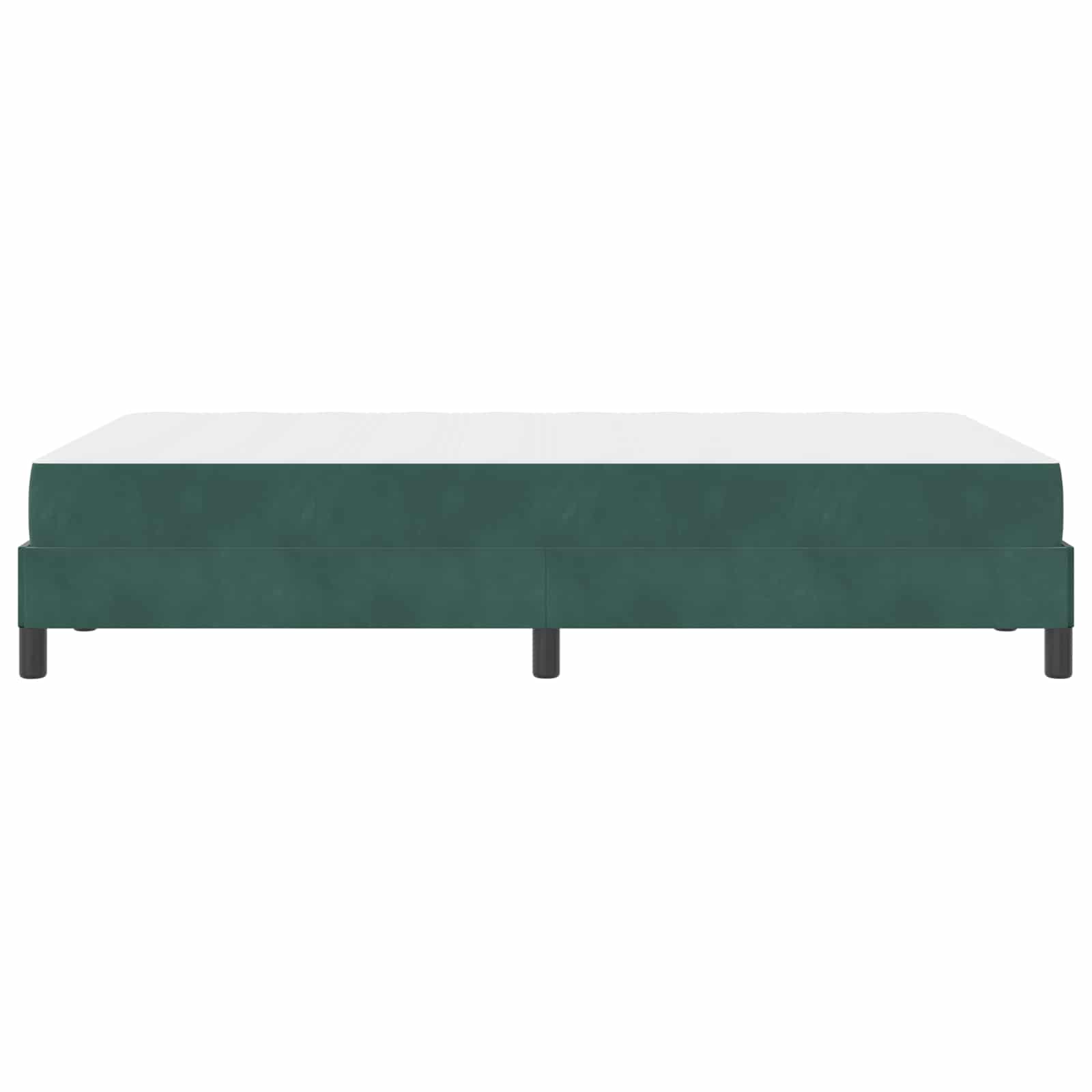 Boxspringbett mit Matratze Dunkelgrün 120 x 190 cm Stoff