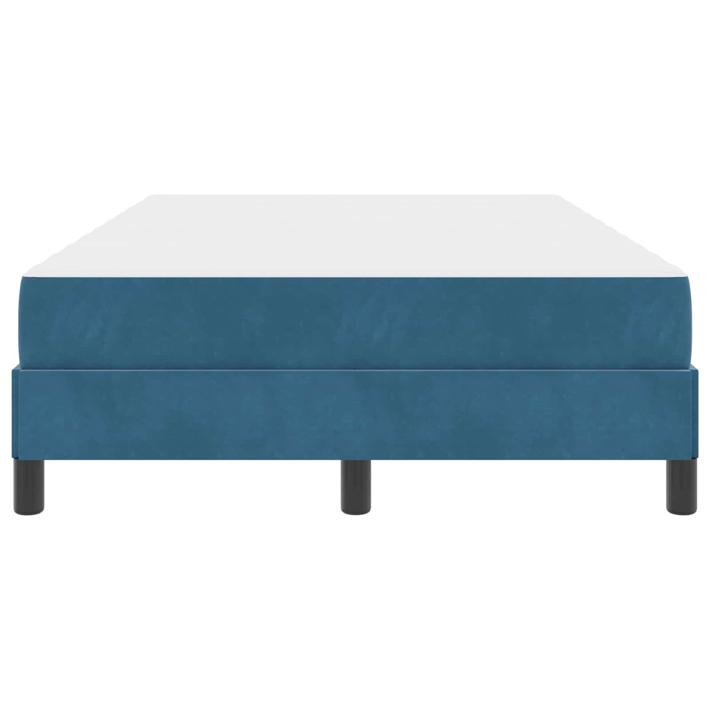 Boxspringbett mit Matratze Dunkelblau 120 x 190 cm Stoff