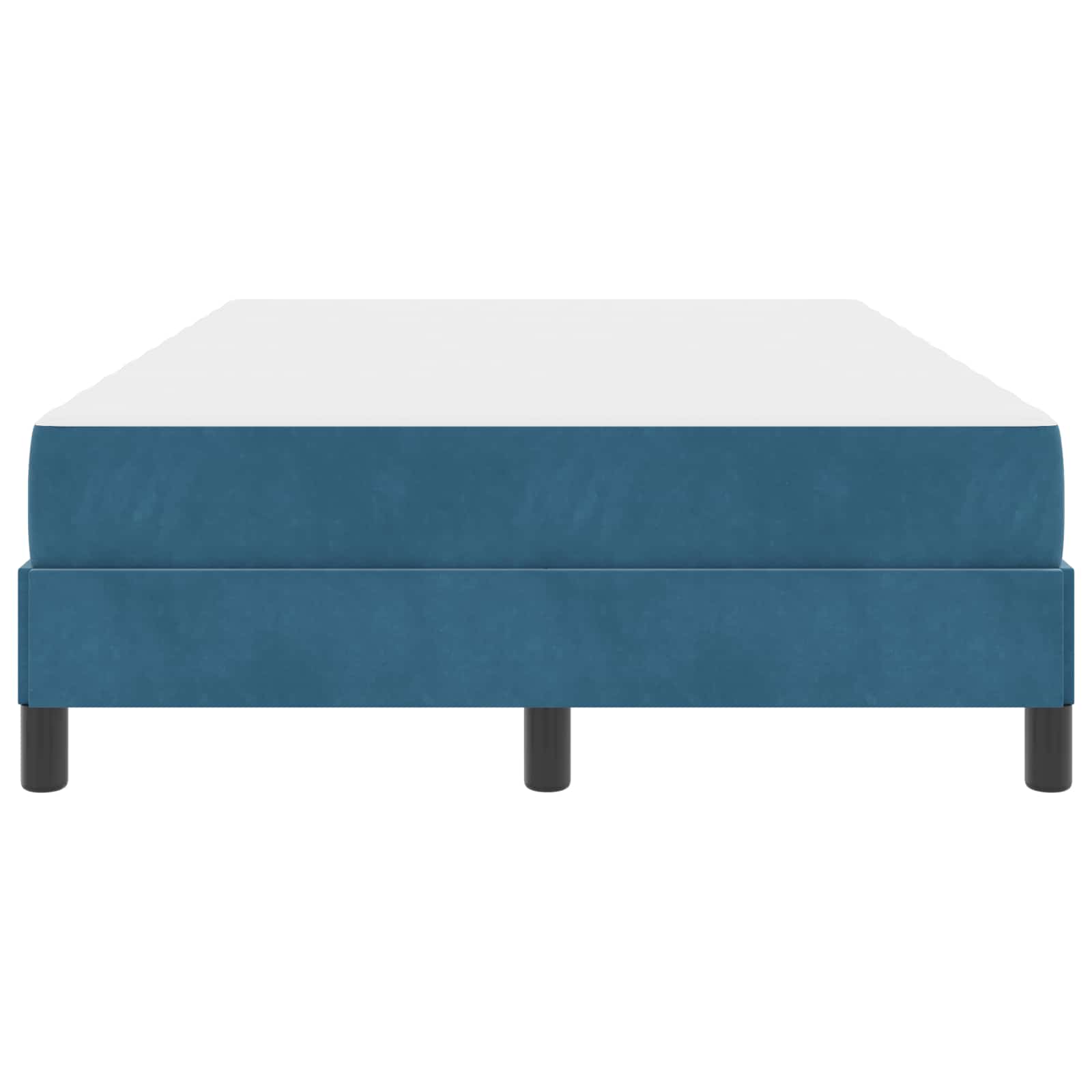 Boxspringbett mit Matratze Dunkelblau 120 x 190 cm Stoff