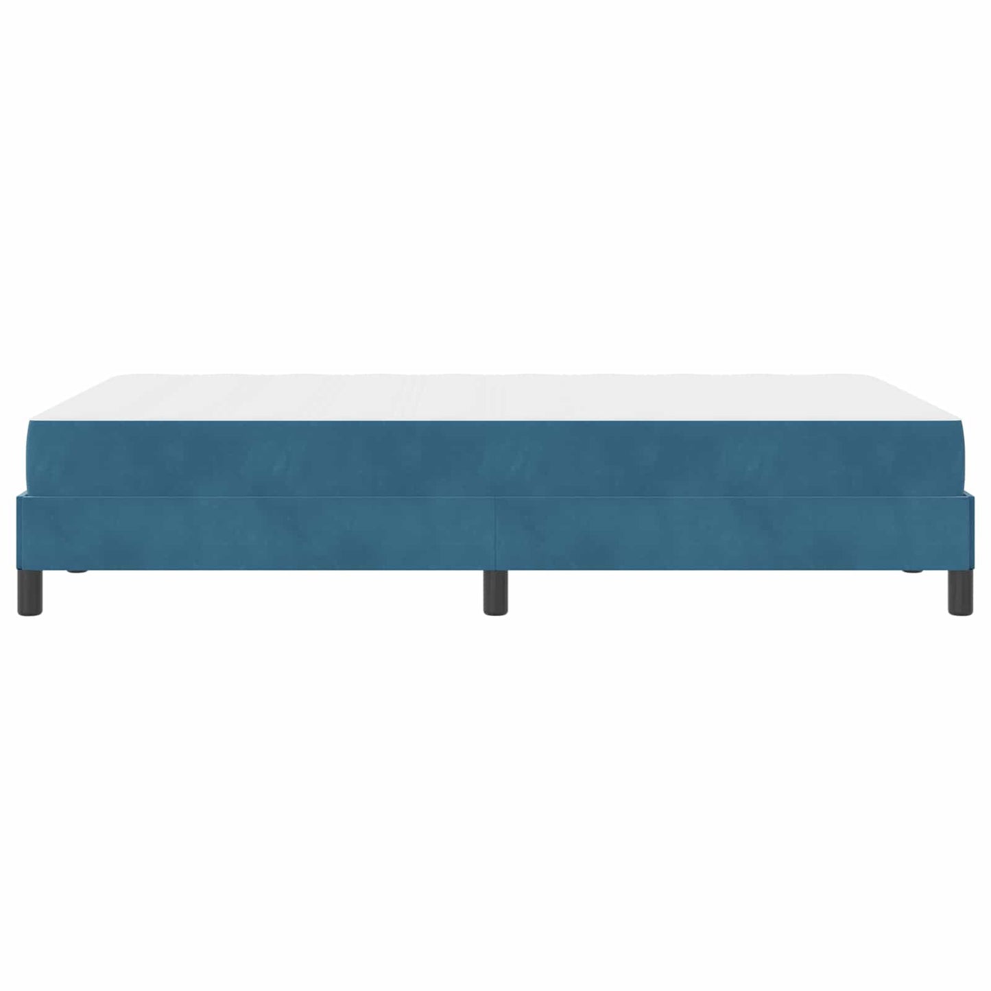 Boxspringbett mit Matratze Dunkelblau 120 x 190 cm Stoff