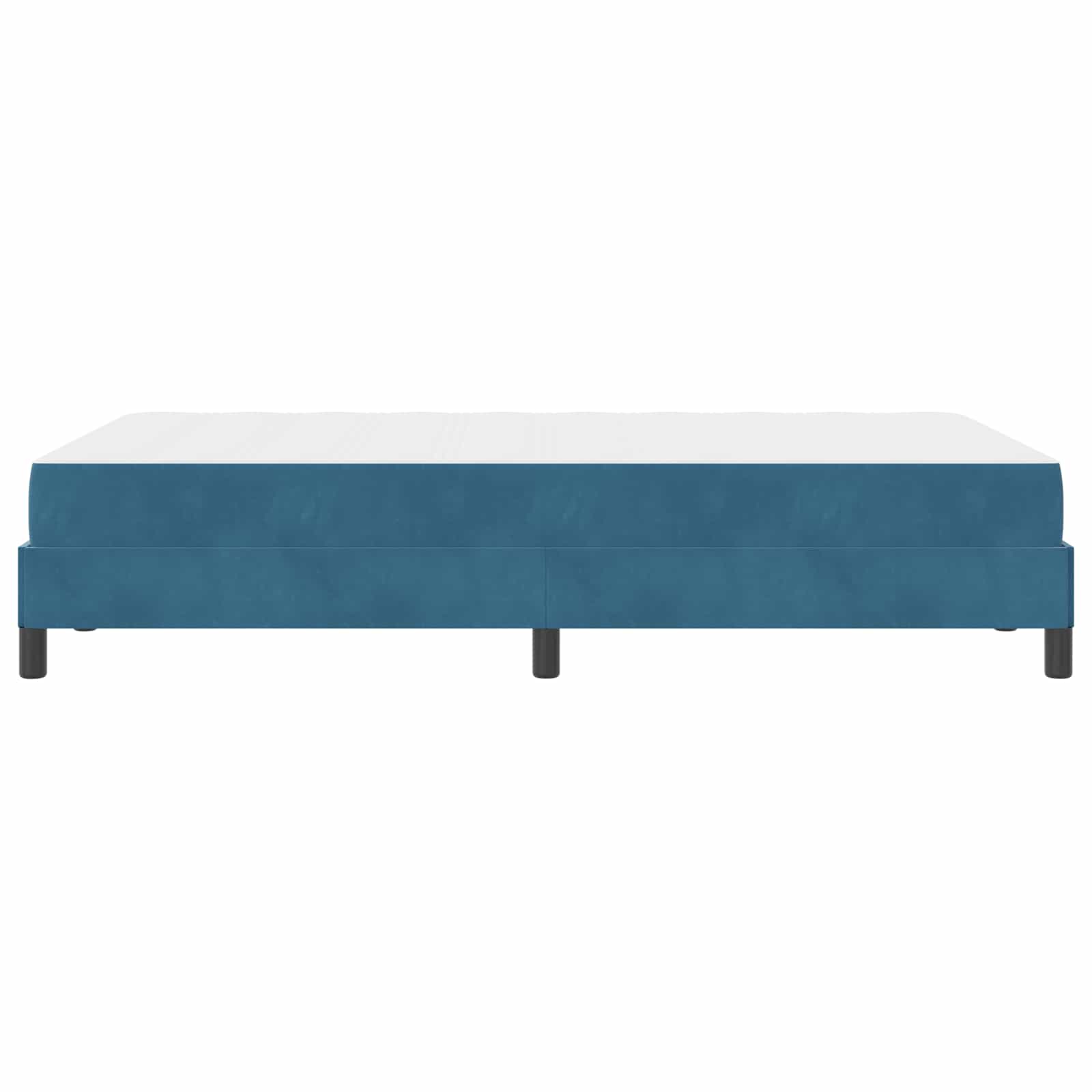 Boxspringbett mit Matratze Dunkelblau 120 x 190 cm Stoff