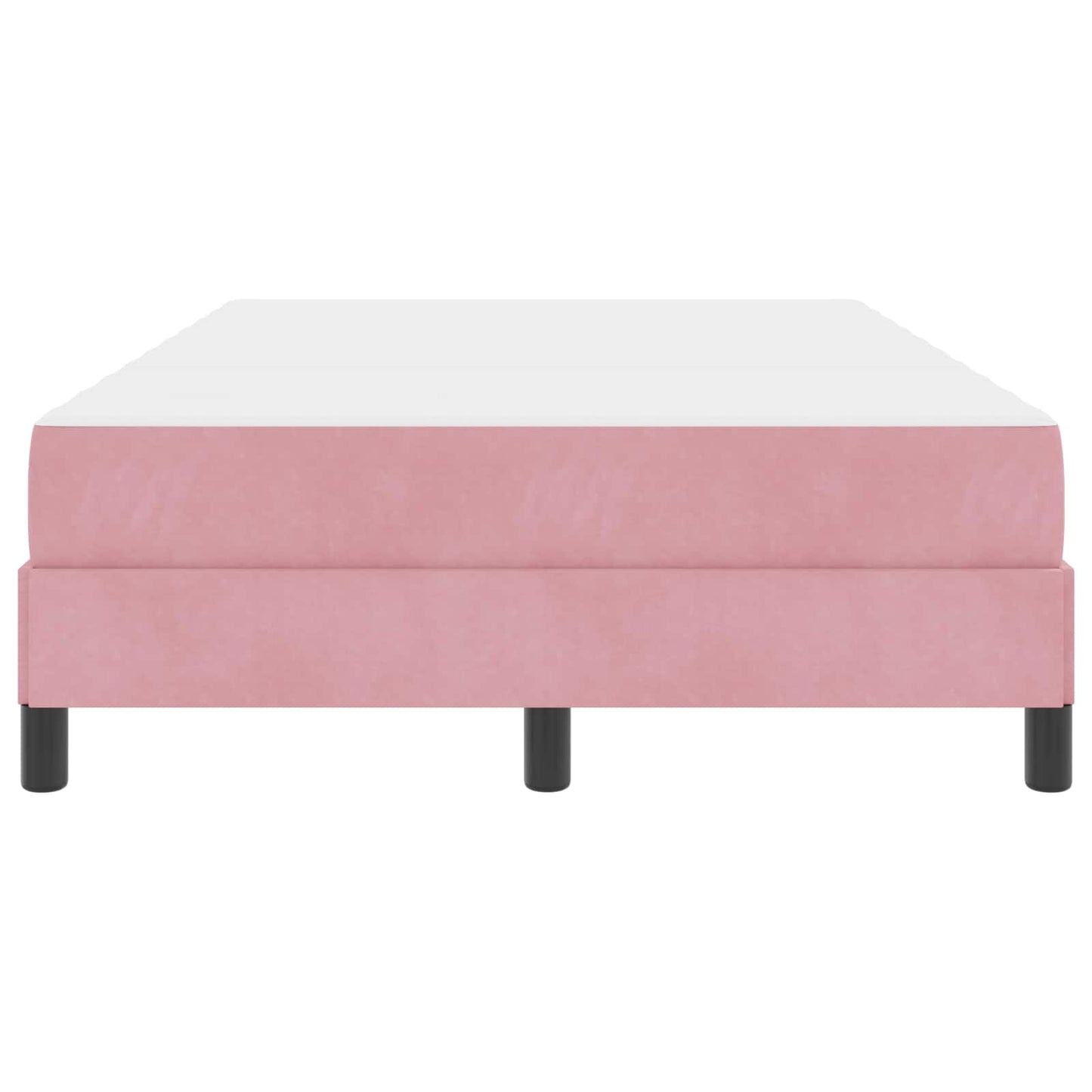 Boxspringbett mit Matratze Rosa 120 x 190 cm Stoff