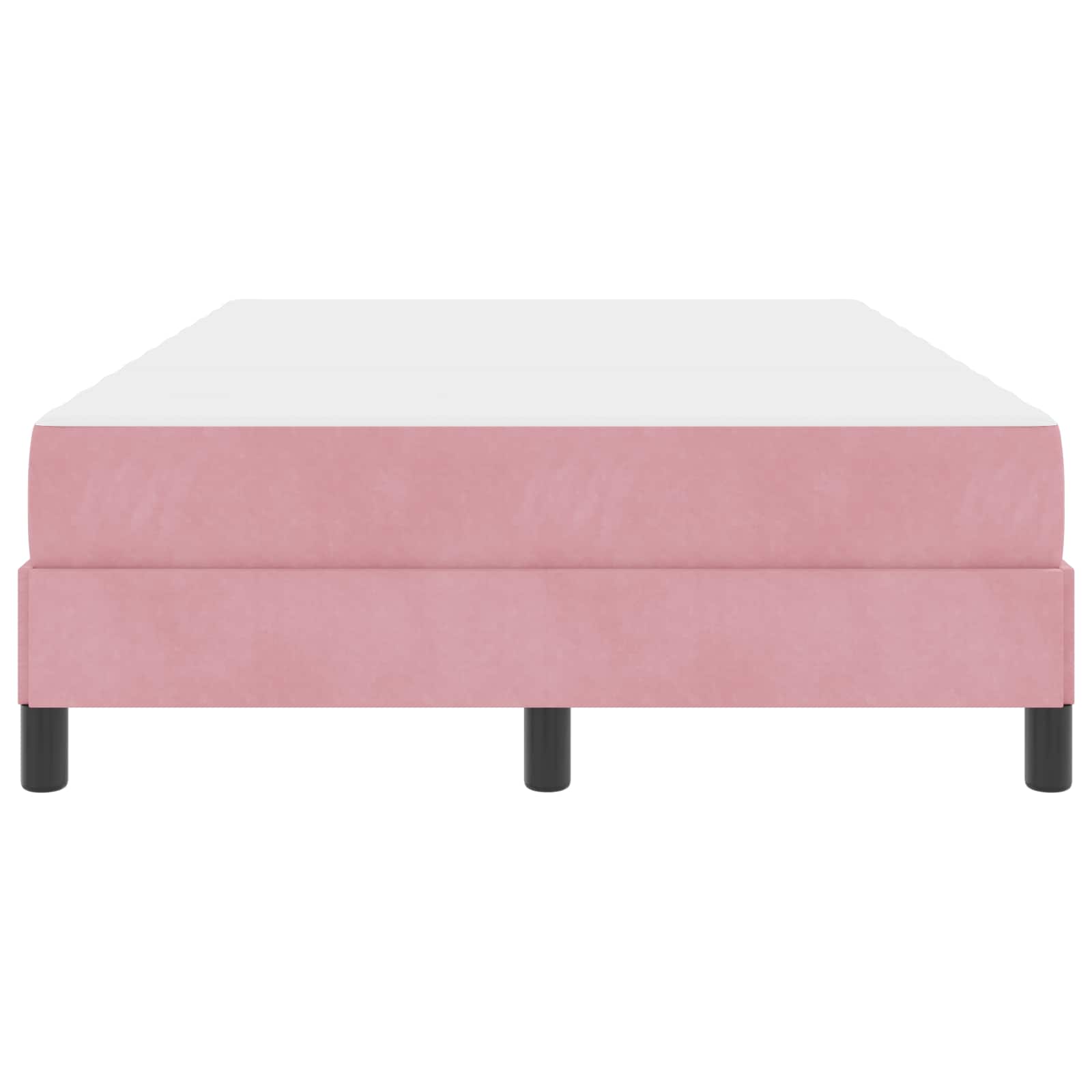 Boxspringbett mit Matratze Rosa 120 x 190 cm Stoff