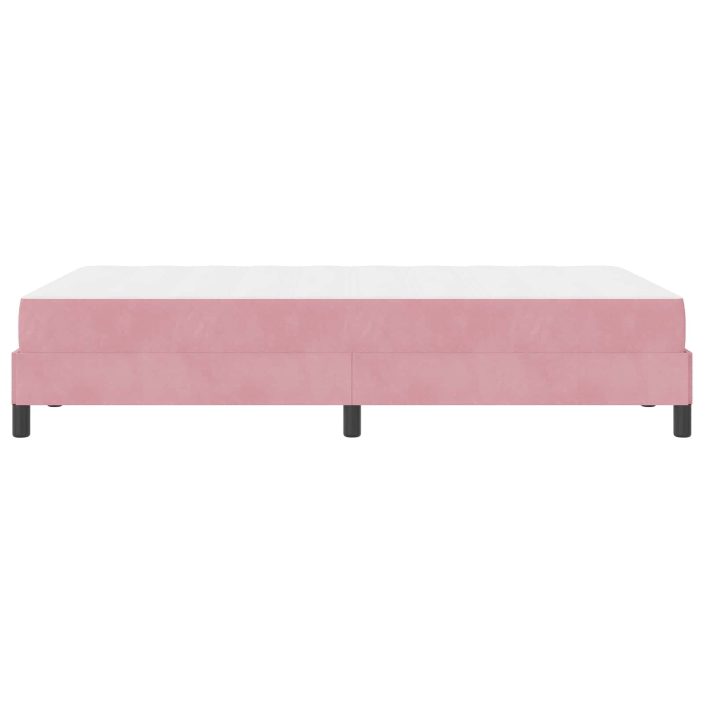 Boxspringbett mit Matratze Rosa 120 x 190 cm Stoff