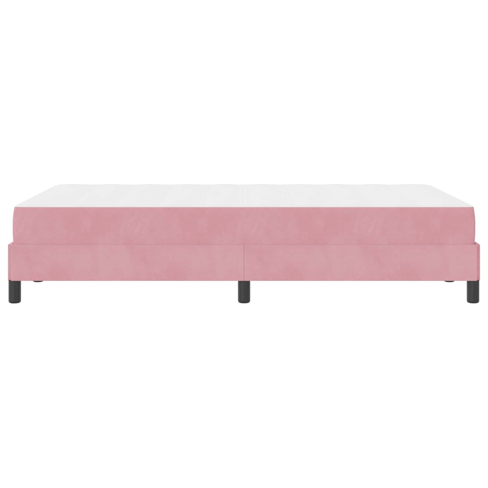 Boxspringbett mit Matratze Rosa 120 x 190 cm Stoff
