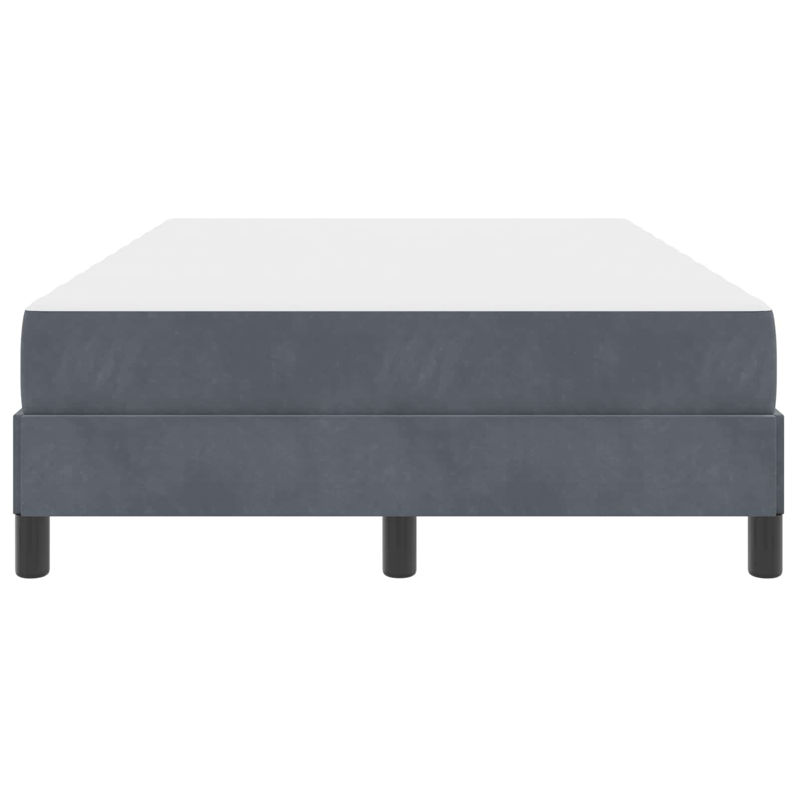 Boxspringbett mit Matratze Dunkelgrau 120 x 200 cm Stoff