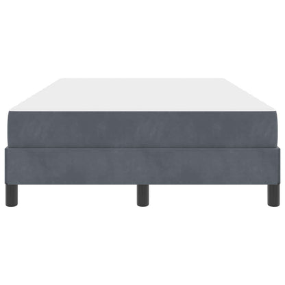 Boxspringbett mit Matratze Dunkelgrau 120 x 200 cm Stoff