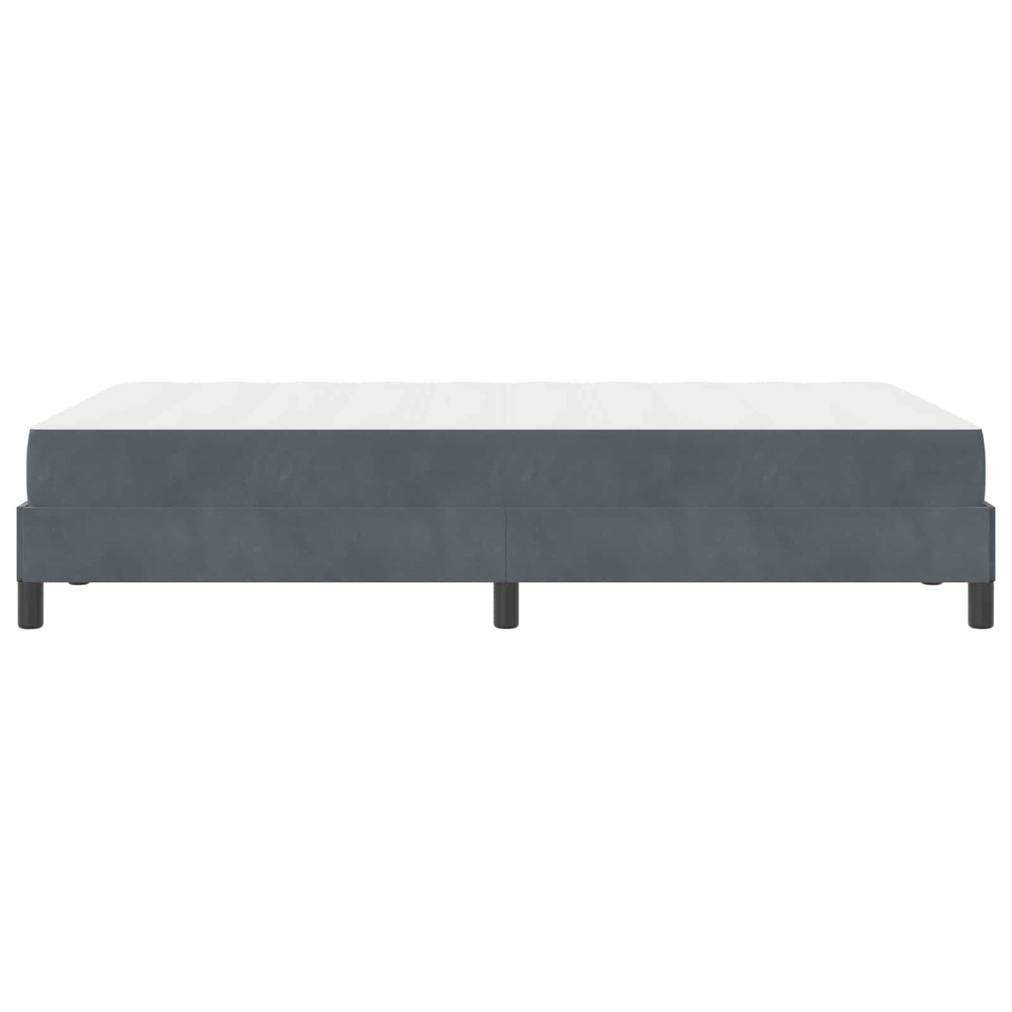 Boxspringbett mit Matratze Dunkelgrau 120 x 200 cm Stoff