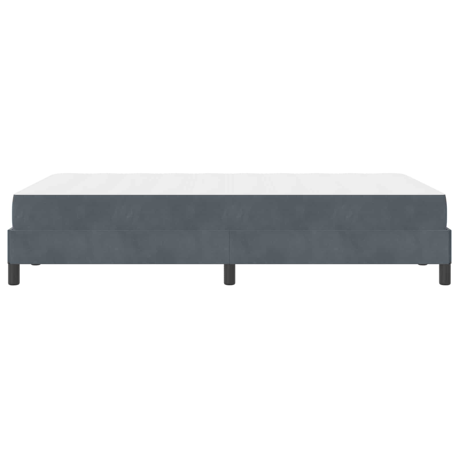 Boxspringbett mit Matratze Dunkelgrau 120 x 200 cm Stoff