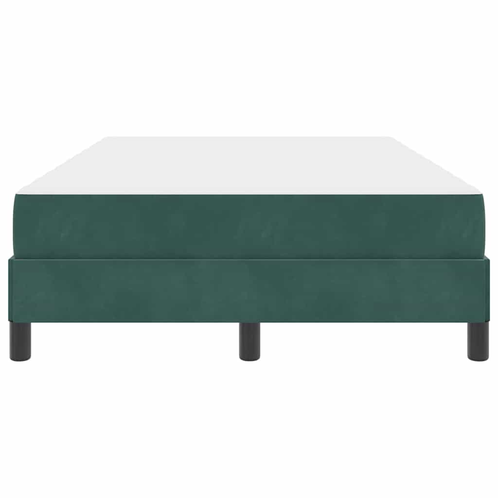 Boxspringbett mit Matratze Dunkelgrün 120 x 200 cm Stoff