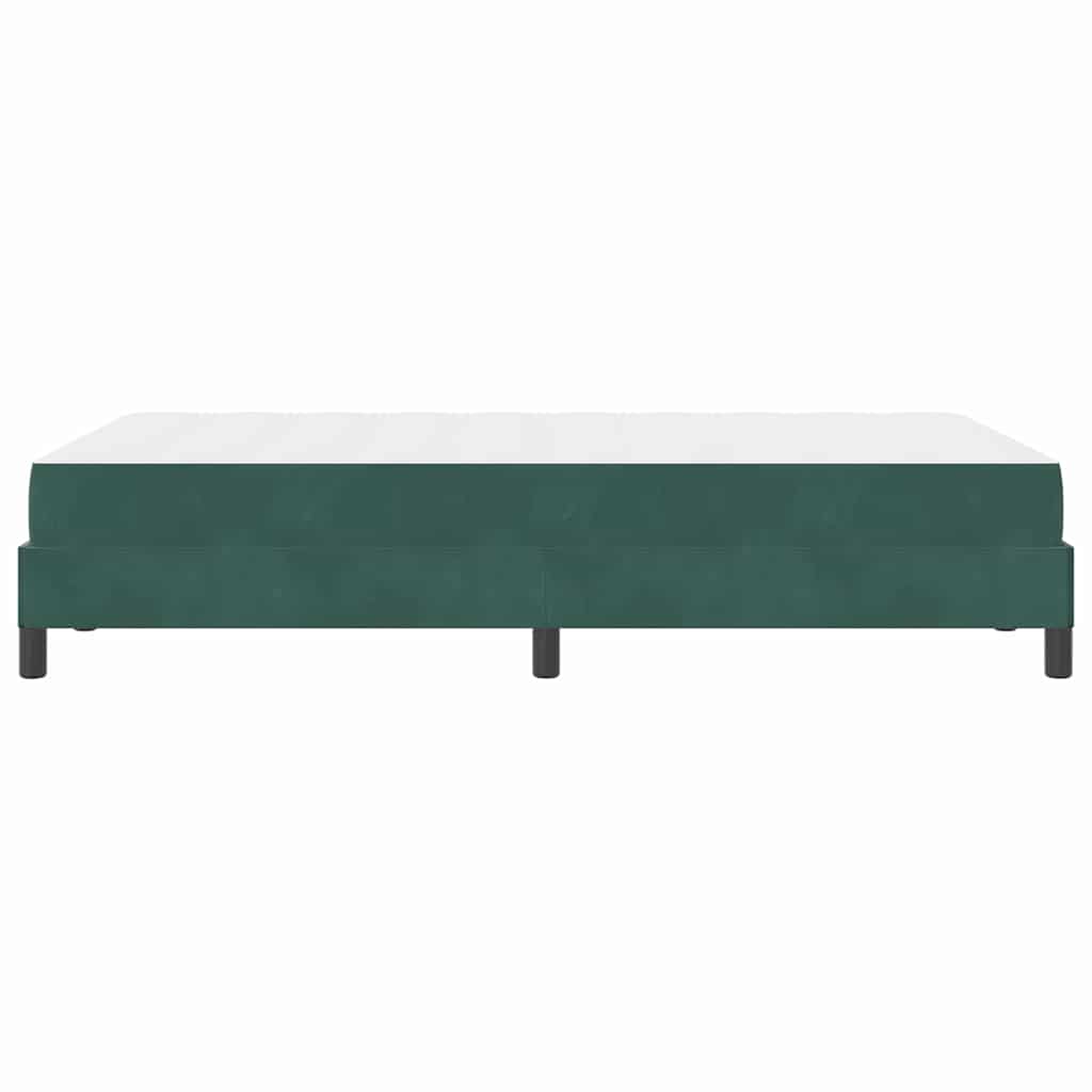 Boxspringbett mit Matratze Dunkelgrün 120 x 200 cm Stoff