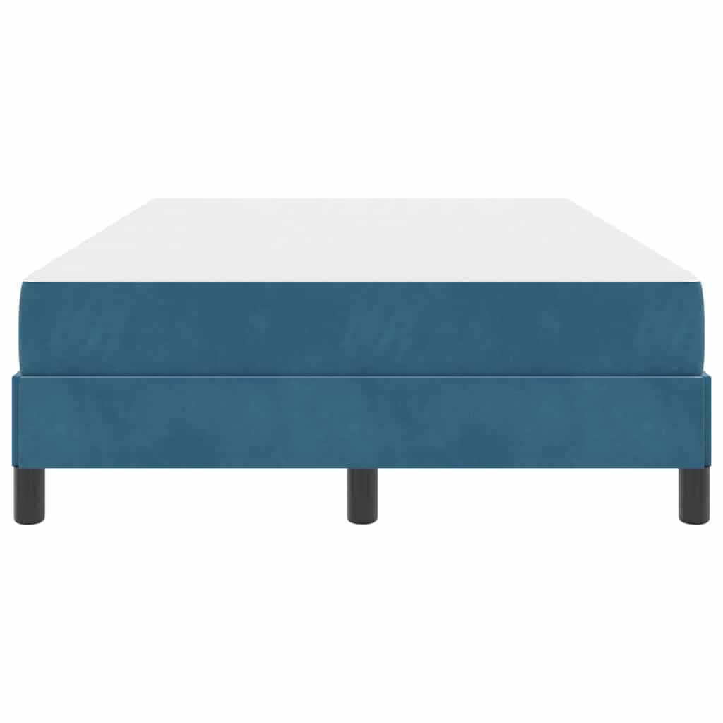 Boxspringbett mit Matratze Dunkelblau 120 x 200 cm Stoff