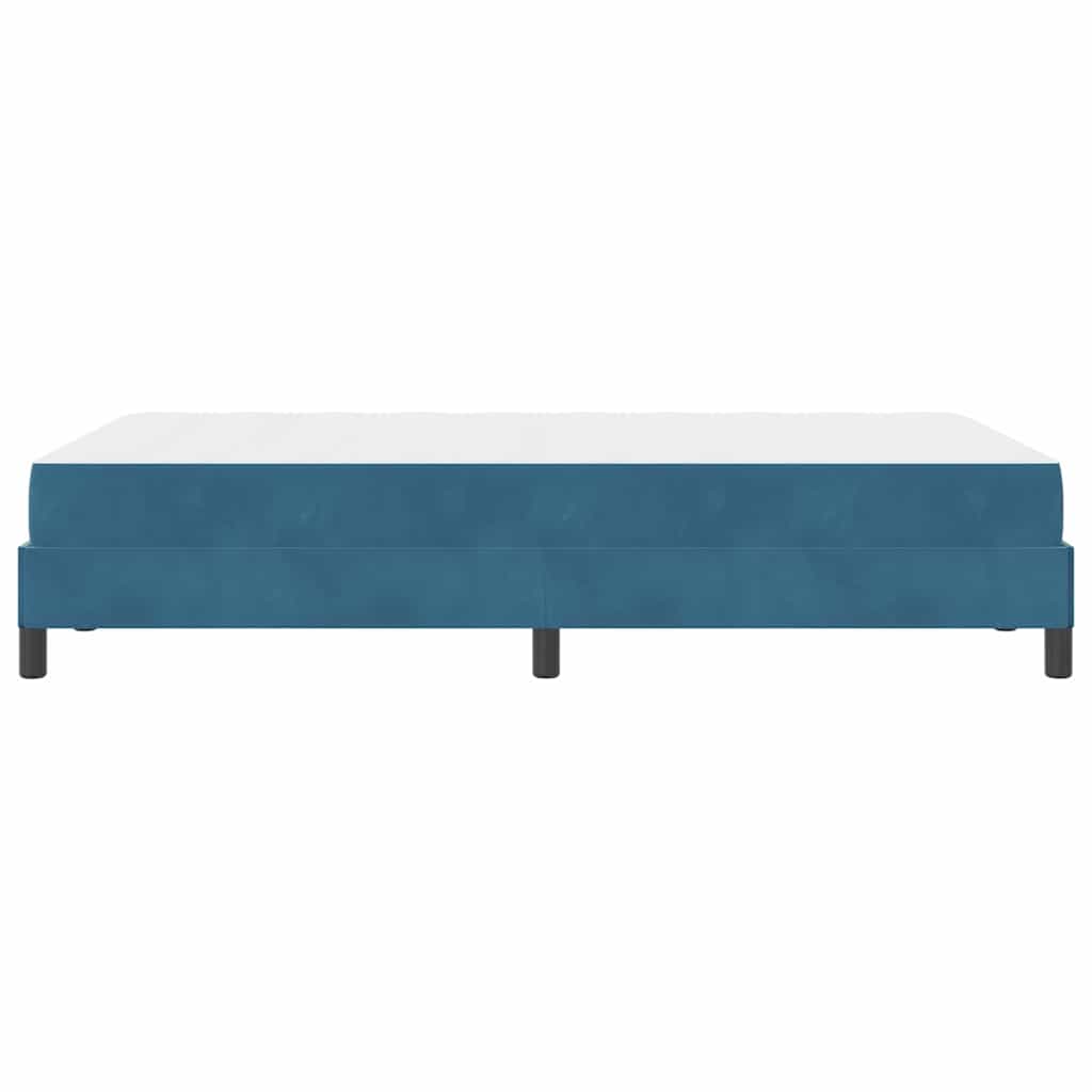 Boxspringbett mit Matratze Dunkelblau 120 x 200 cm Stoff